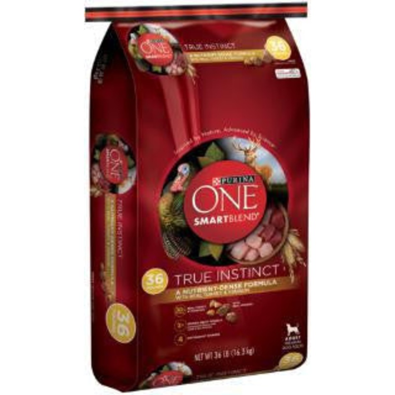 Purina ONE SmartBlend True Instinct with Turkey & Venison Adult Premium Dog 36lb {L-1}178061