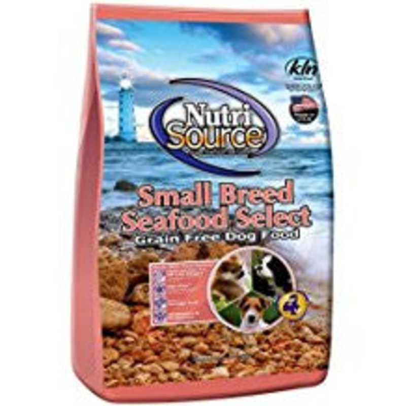 Tuffy Nutrisource Grain Free Small Breed Seafood Select Dry Dog Food-5-lb-{L+1x}
