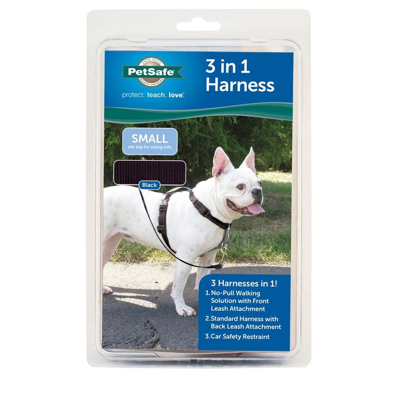 PetSafe 3in1 Dog Harness Black SM