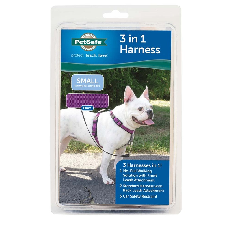 PetSafe 3in1 Dog Harness Plum SM