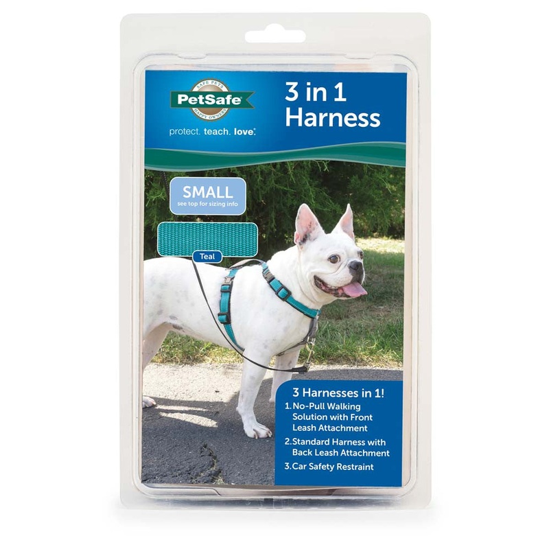 PetSafe 3in1 Dog Harness Teal SM