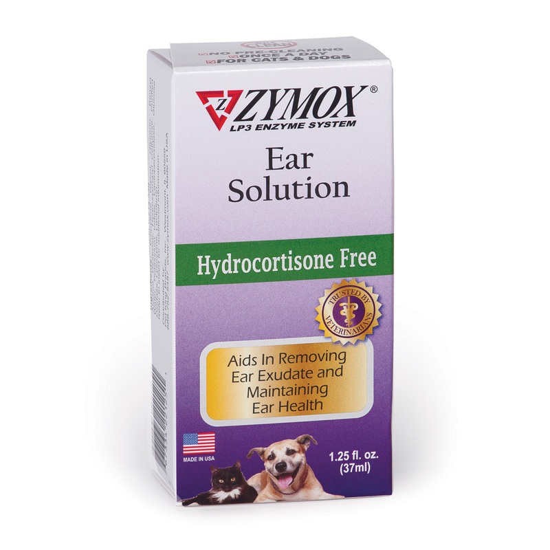 Zymox Ear Solution without Hydrocortisone 1.25oz 1.25 fl. oz