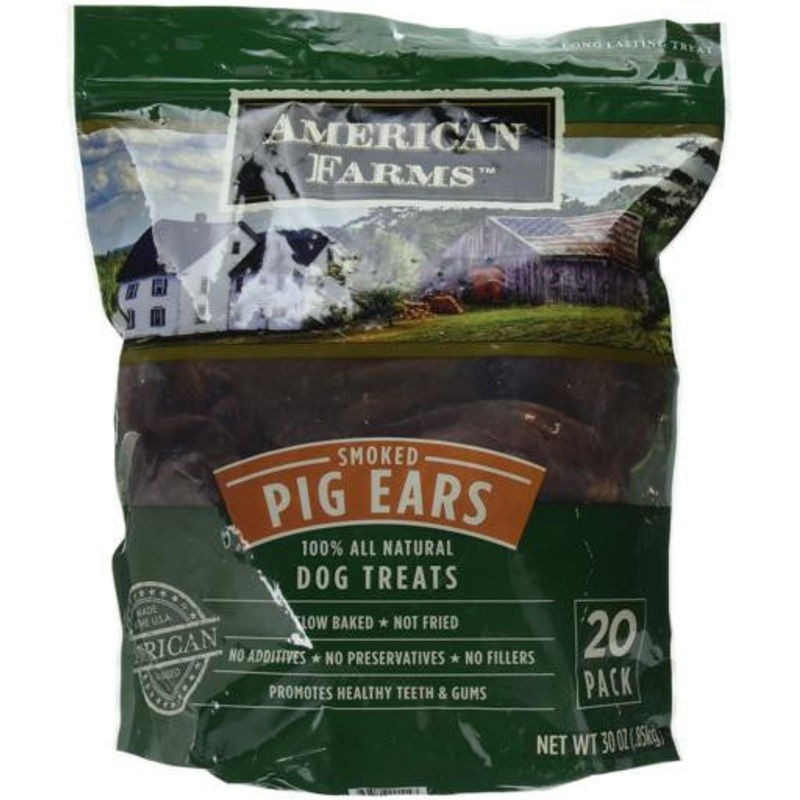 American Farms Smoked Pig Ear 38.4Z Bagged {L-1}481019