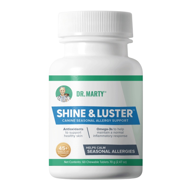 Dr. Marty's Shine & Luster Chewable Dog Supplement 60 ct