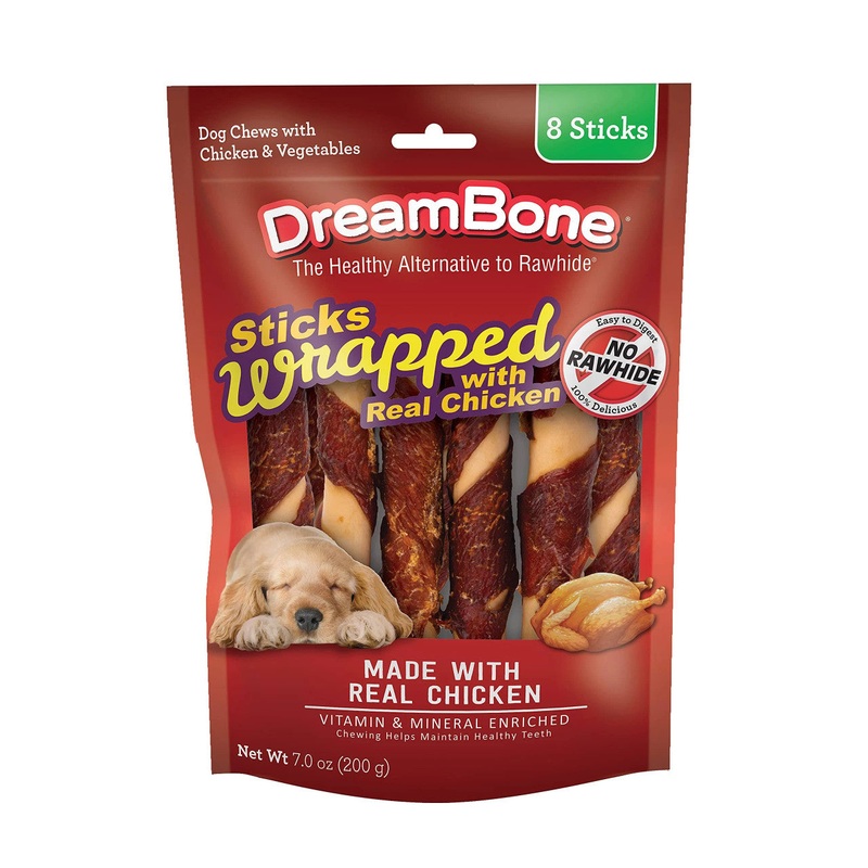 Dreambone Chicken Wrap Stick Large 8 pack