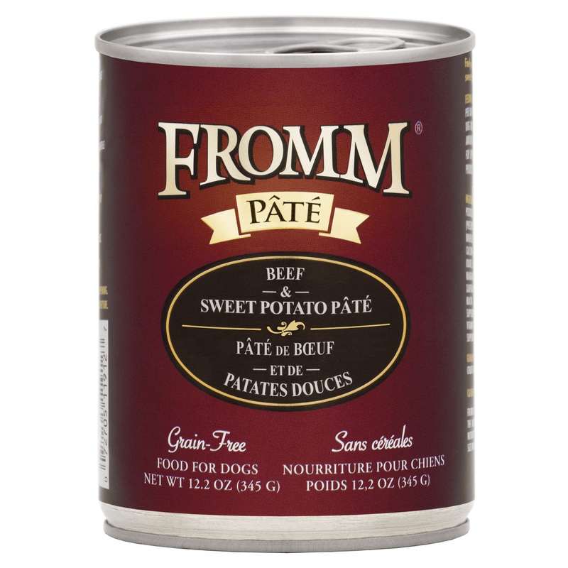 Fromm Beef & Sweet Potato Pate Canned Dog Food 12.2 oz