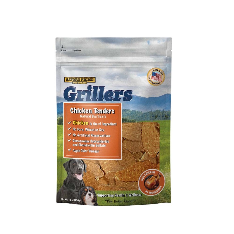 Savory Prime Girllers Jerky Tenders Dog Treats Chicken 16 oz