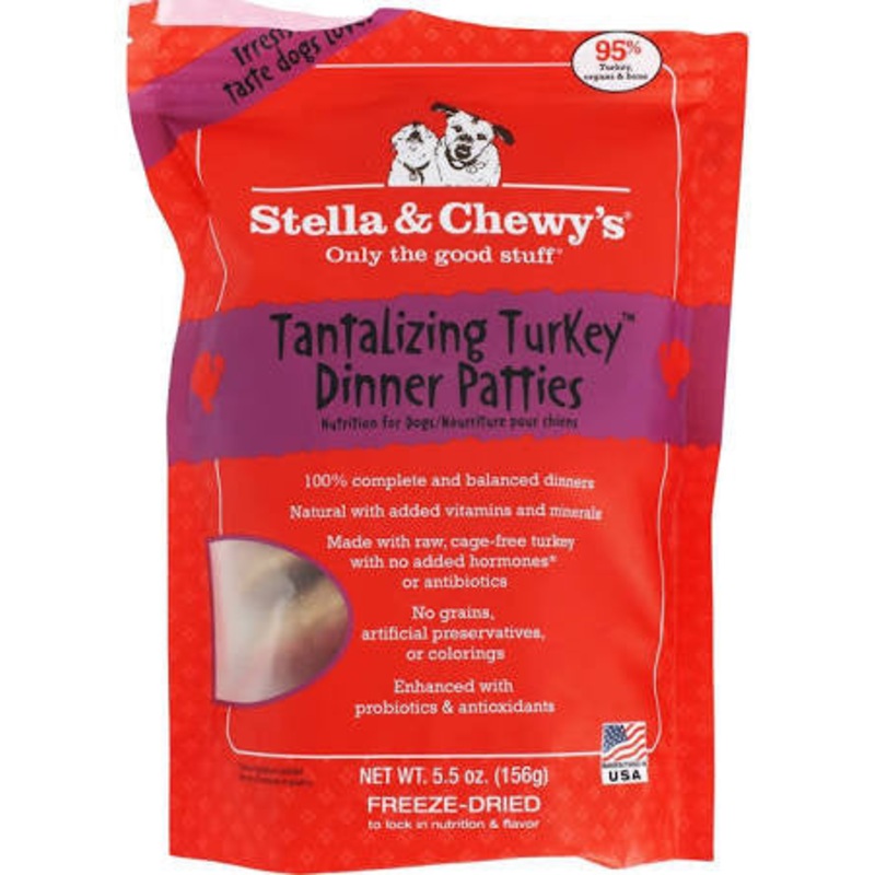 Stella & Chewy's Freeze-Dried Tantalizing Turkey Dinner 5.5Z {L+1x} 860241