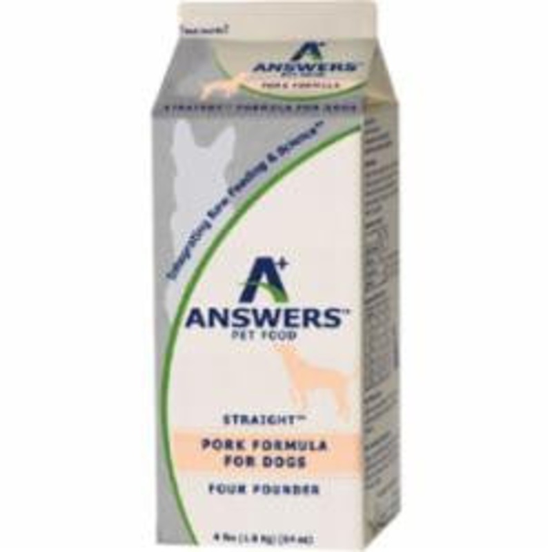 Answers Dog Frozen Straight Pork 4lb {L-x} SD-5