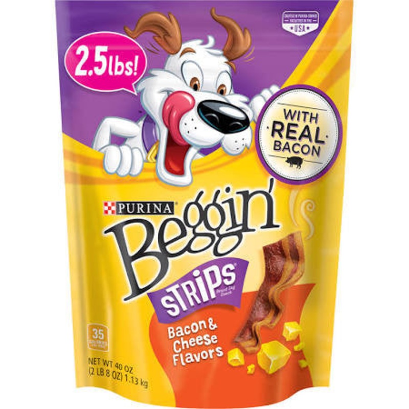 Beggin Strips Bacon/Cheese 3/40z {L+1} 381360