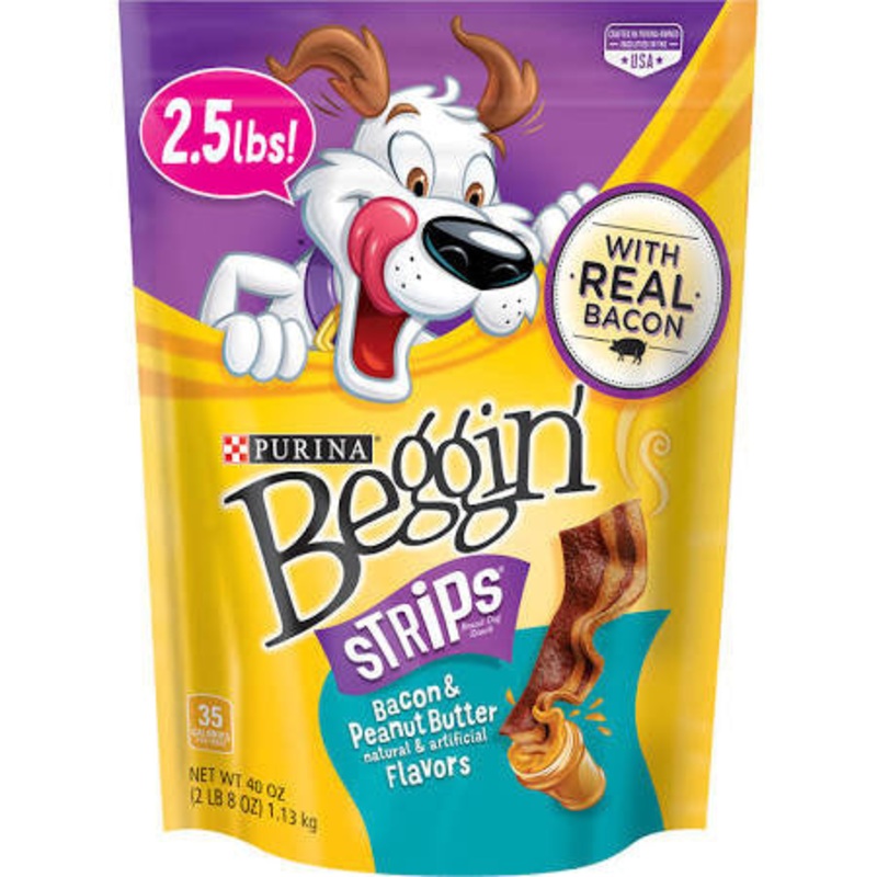 Beggin Strips Peanut Butter/Bacon 3/40z {L+1} 381359