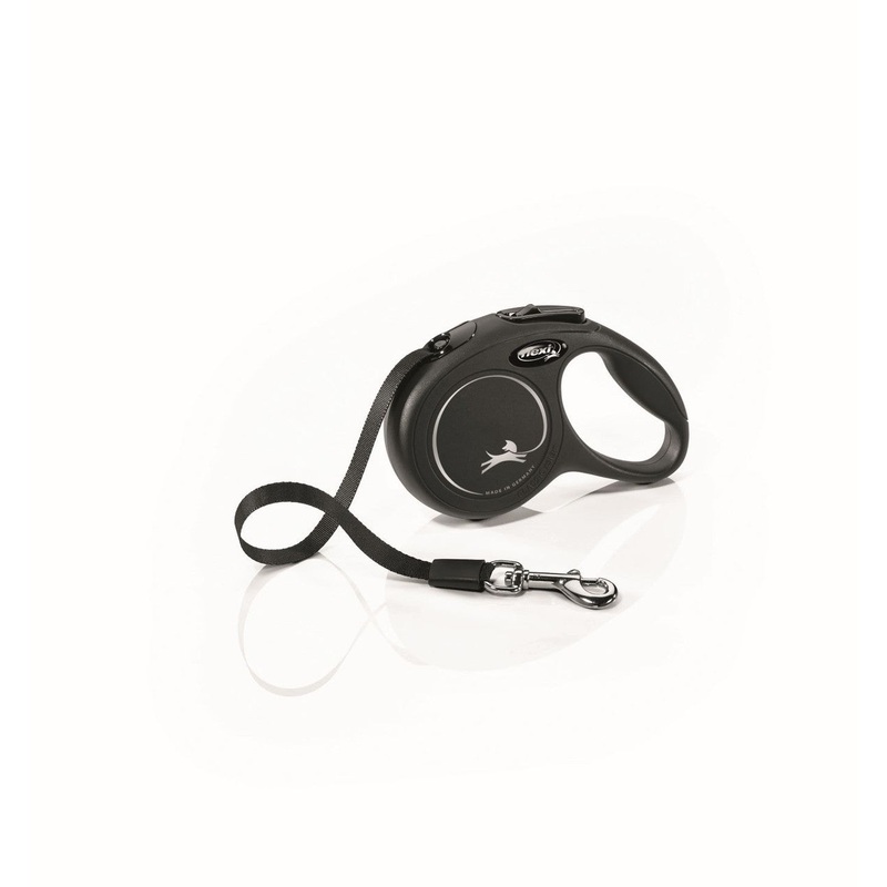 Flexi Flexi Classic Nylon Cord Dog Leash Black 10ft XS up to 26lb
