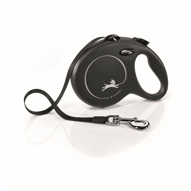 Flexi Flexi Classic Nylon Cord Dog Leash Black 16ft LG up to 132lb