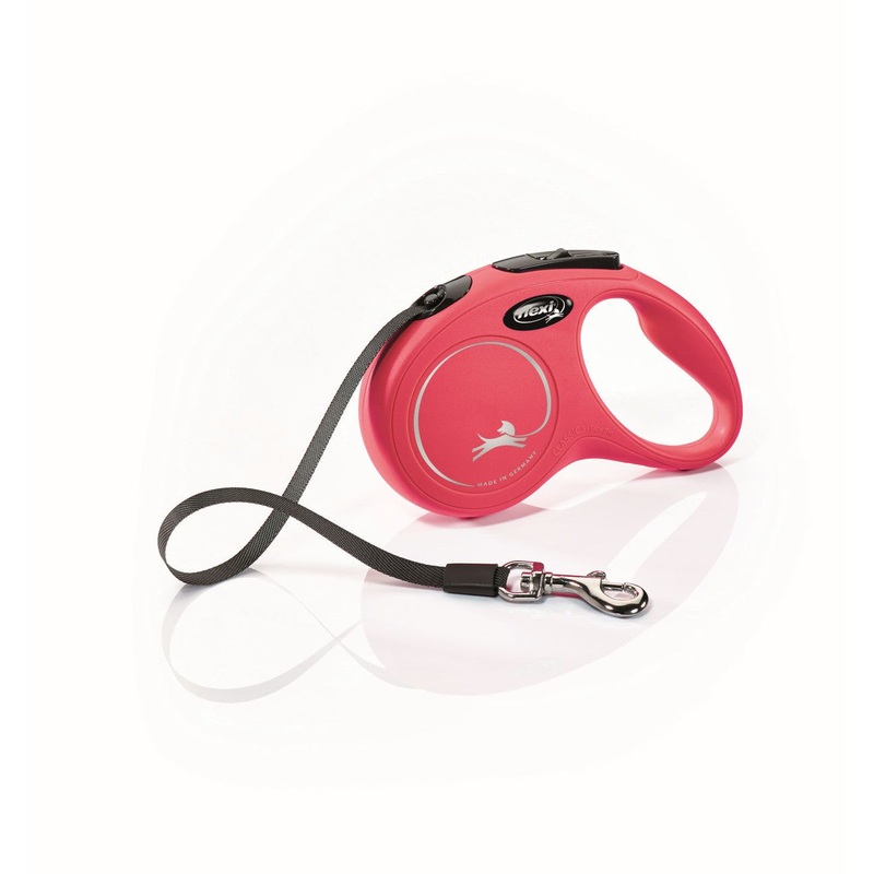 Flexi Flexi Classic Nylon Cord Dog Leash Red 16ft SM up to 33lb