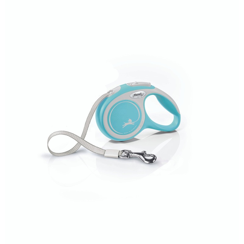 Flexi New Comfort Retractable Tape Dog Leash Blue 10ft XS up to 26lb