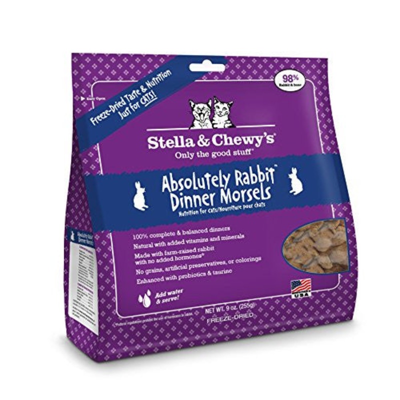 Stella & Chewy's Freeze-Dried Absolutely Rabbit Dinner for Cats 9Z {L+1x} 860244