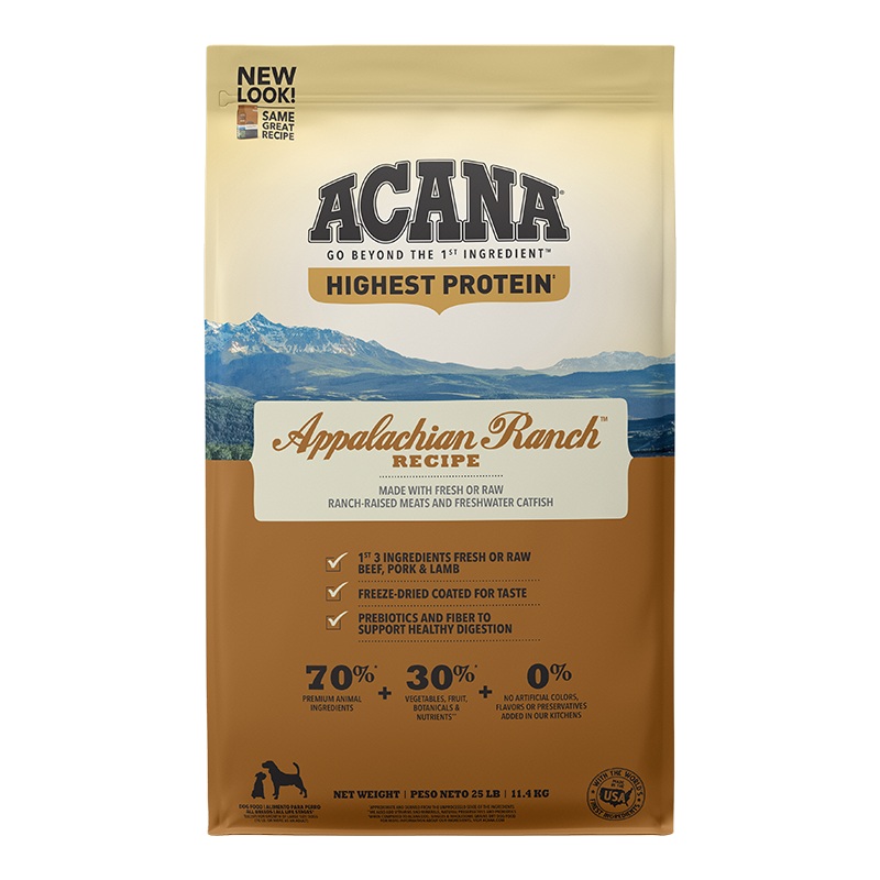 Acana Dog Grain Free Appalachian Ranch 25lb {L+x}