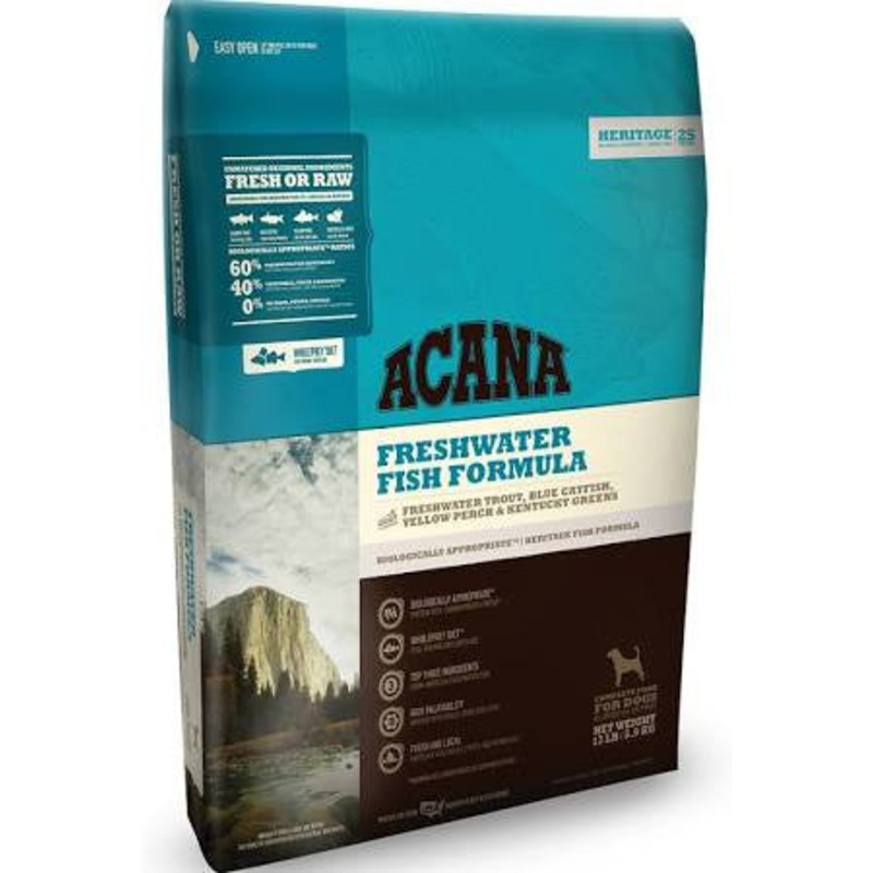 Acana Heritage Freshwater Fish Formula Grain Free Dry Dog Food-4.5-lb-{L+x}