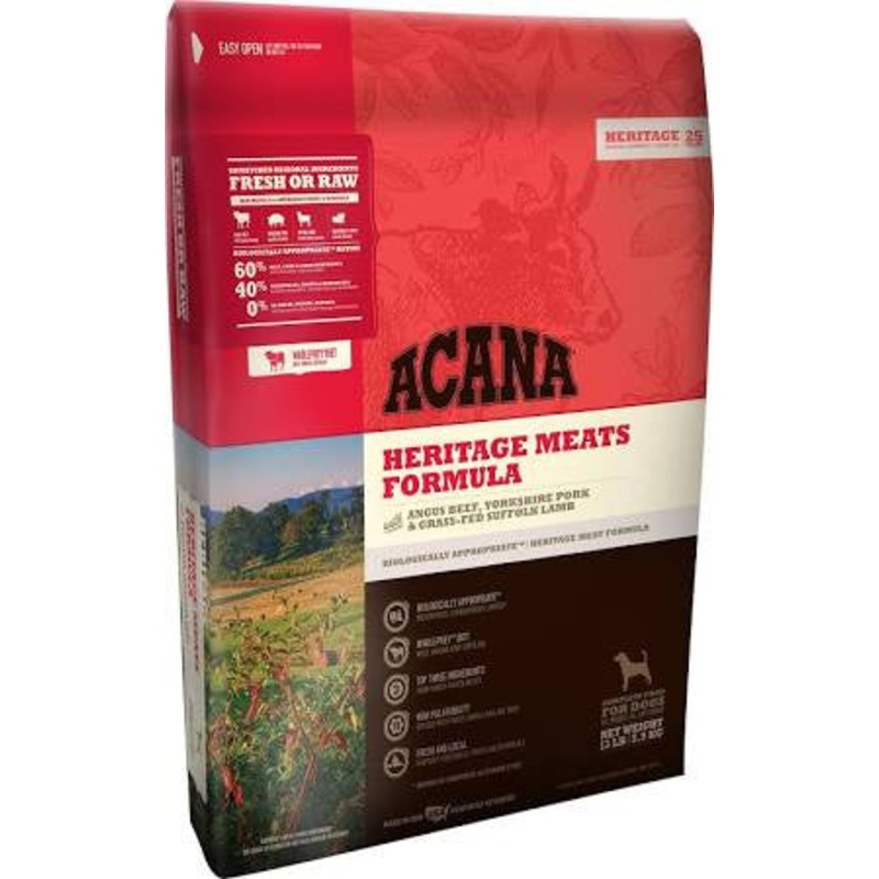 Acana Heritage Meats Formula Grain Free Dry Dog Food-4.5-lb-{L+x}