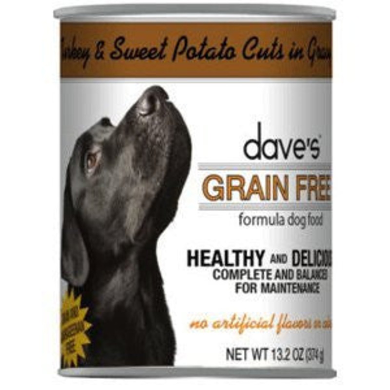 Dave's Dog Grain Free Turkey & Sweet Potato In Gravy 13.2oz {L+x} C=12