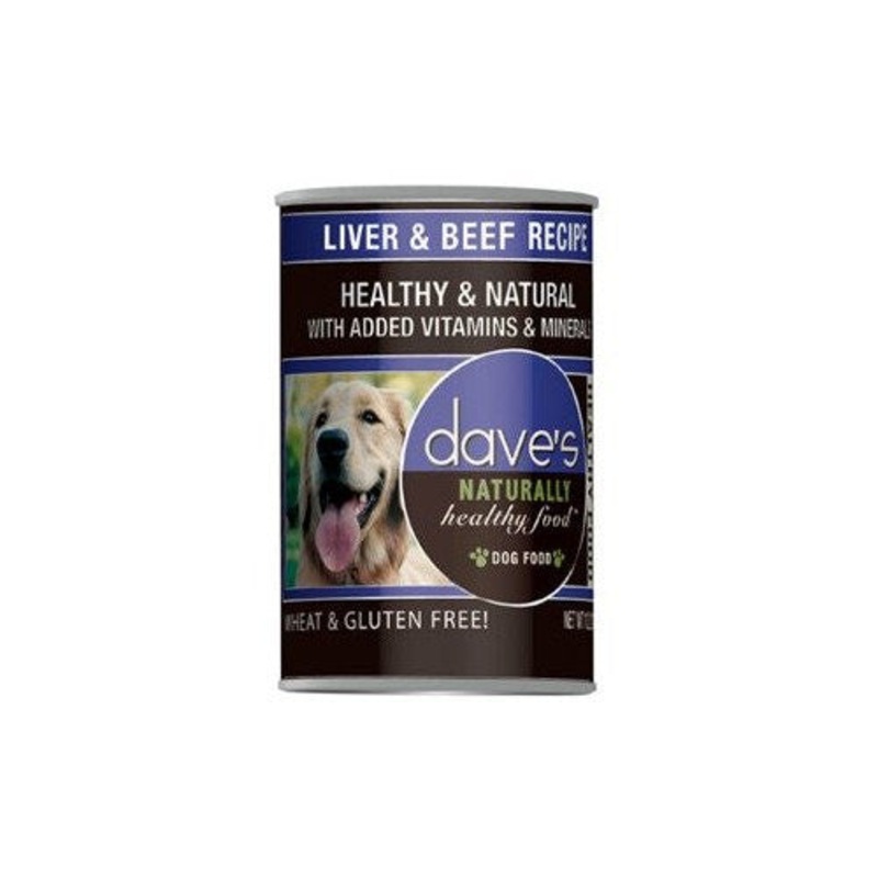 Dave's Pet Food Dog Naturally Healthy Liver Beef 13oz {L+x} C=12
