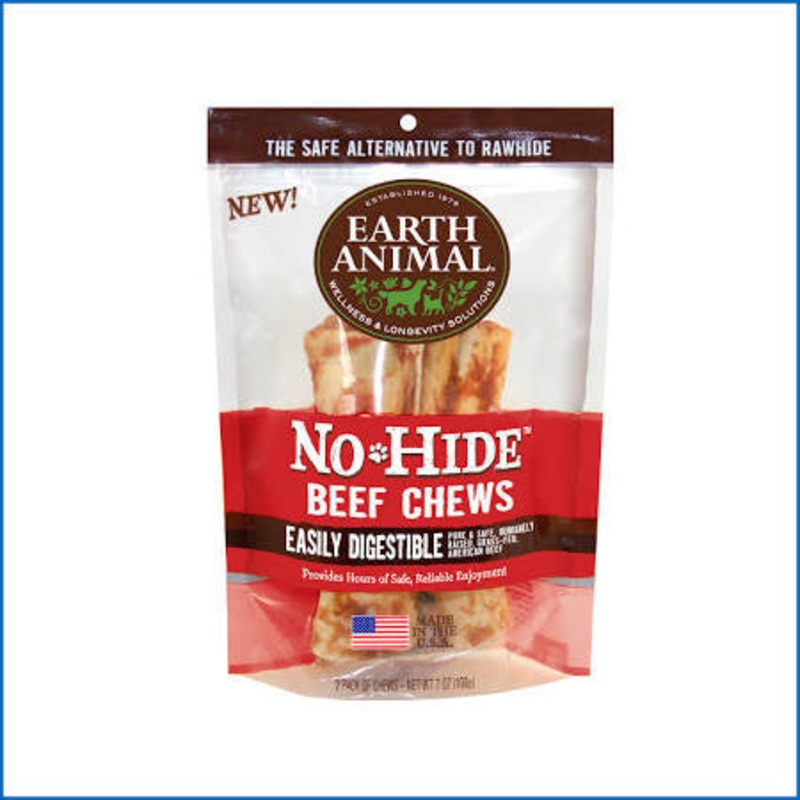 Earth Animal Dog No Hide Beef 7in 2pk {L-x}