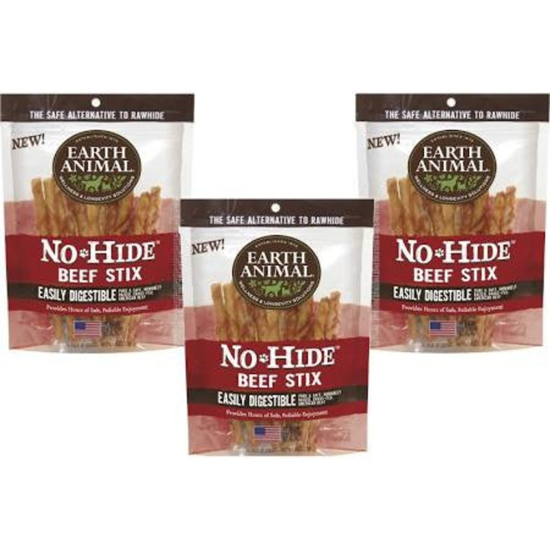 Earth Animal Dog No Hide Beef Small 10pk {L-x} (DD)