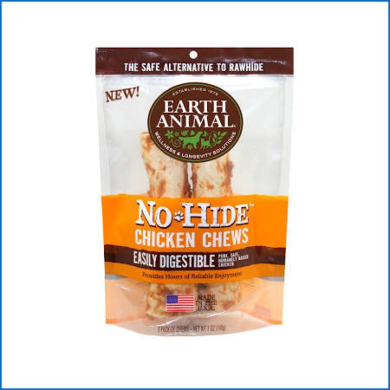 Earth Animal Dog No Hide Chicken 7in 2pk {L-x}
