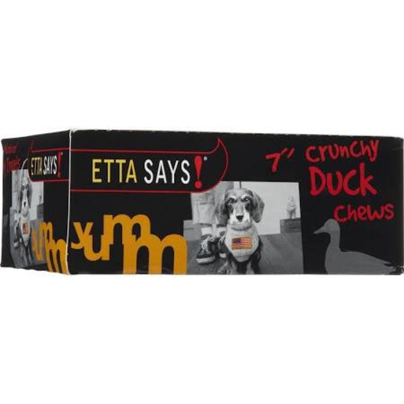 Etta Says Crunchy Duck Chew For Dogs-7-inch-{L+x}