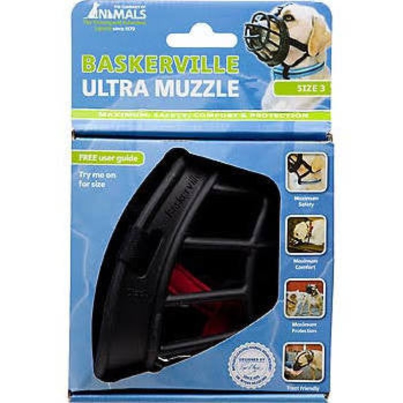 The Company Of Animals Baskerville Ultra Muzzle For Dogs-dogs 25-45 Lbs (size 3)-{L+x}