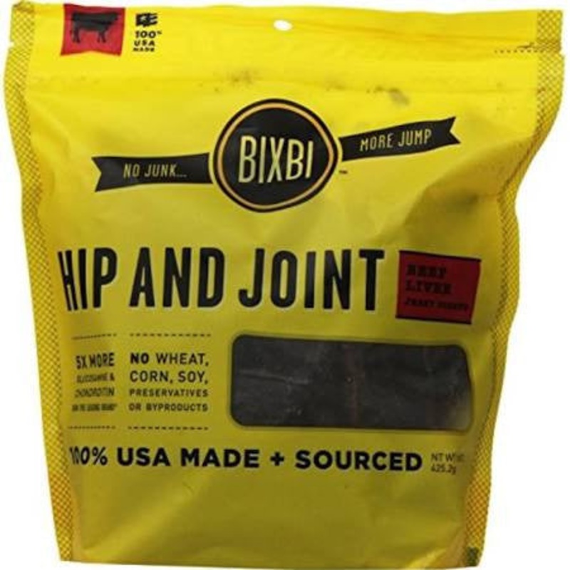 Bixbi Dog Hip & Joint Beef Liver Jerky 15oz {L+x}