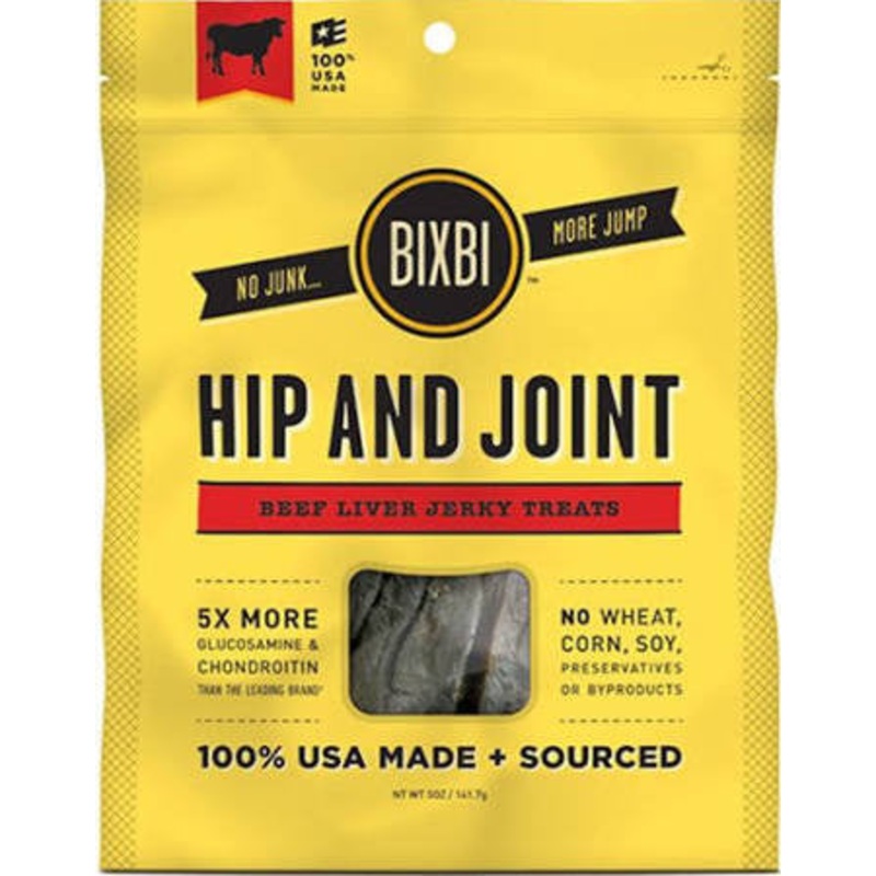 Bixbi Dog Hip & Joint Beef Liver Jerky 5oz {L+x}