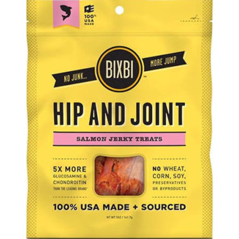 Bixbi Dog Hip & Joint Salmon Jerky 5oz {L+x}