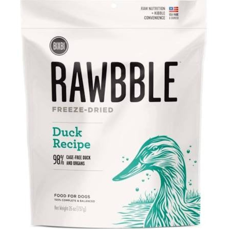 Bixbi Rawbble Dog Freeze Dried Duck 26oz {L+x}