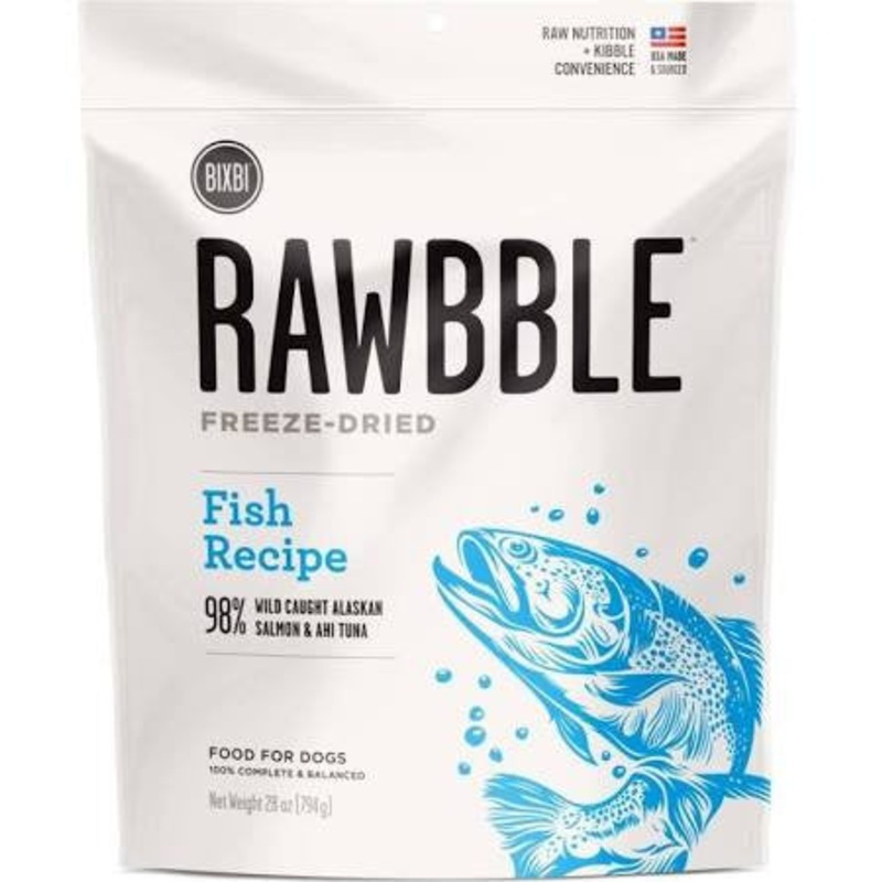 Bixbi Rawbble Dog Freeze Dried Fish 28oz {L+x}