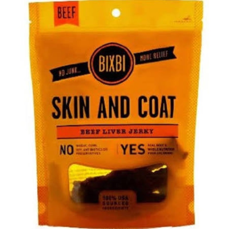 Bixbi Skin And Coat Chicken Breast Jerky Dog Treats-5-oz-{L+x}