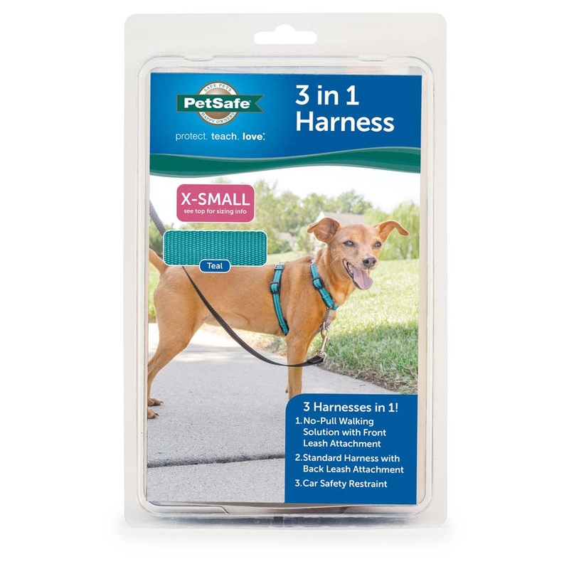 PetSafe 3in1 Dog Harness Teal XXS
