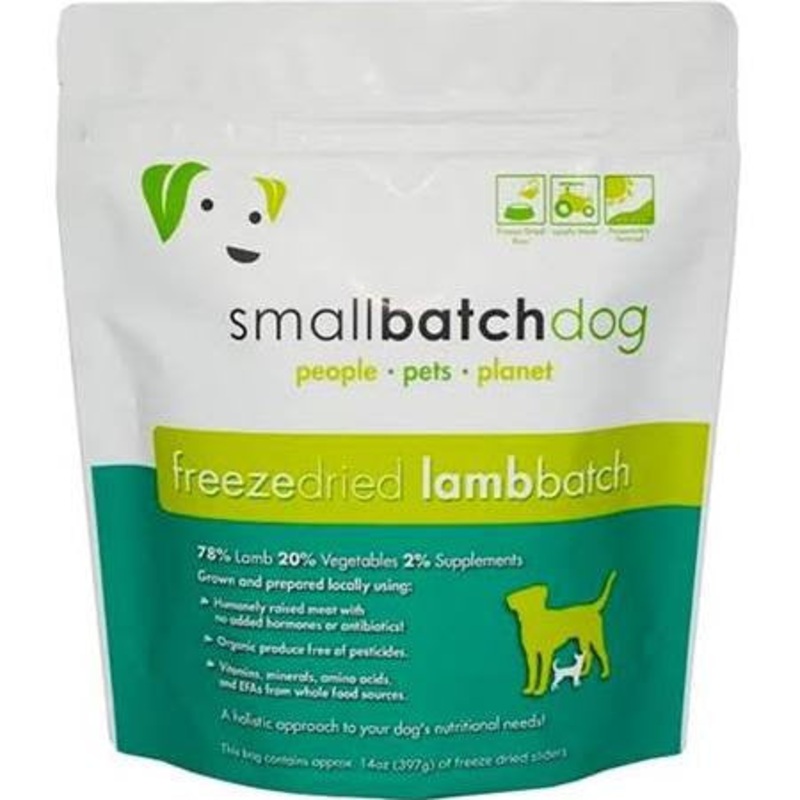 Small Batch Dog Freeze Dried Lamb Sliders 14oz {L+x}