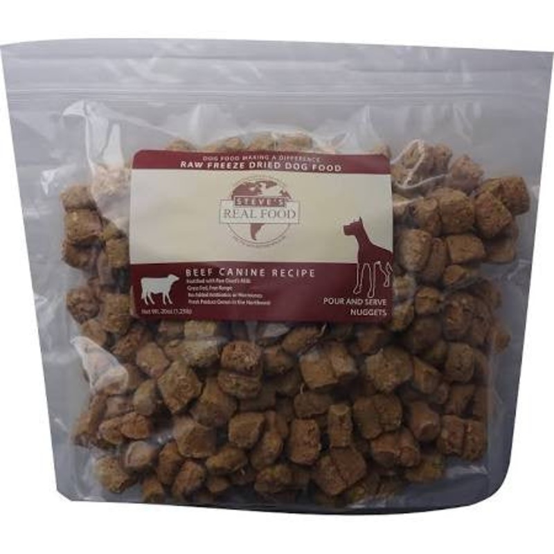 Steve's Real Food Dog Freeze Dried Nuggets Beef 1.25lb !{L-x}