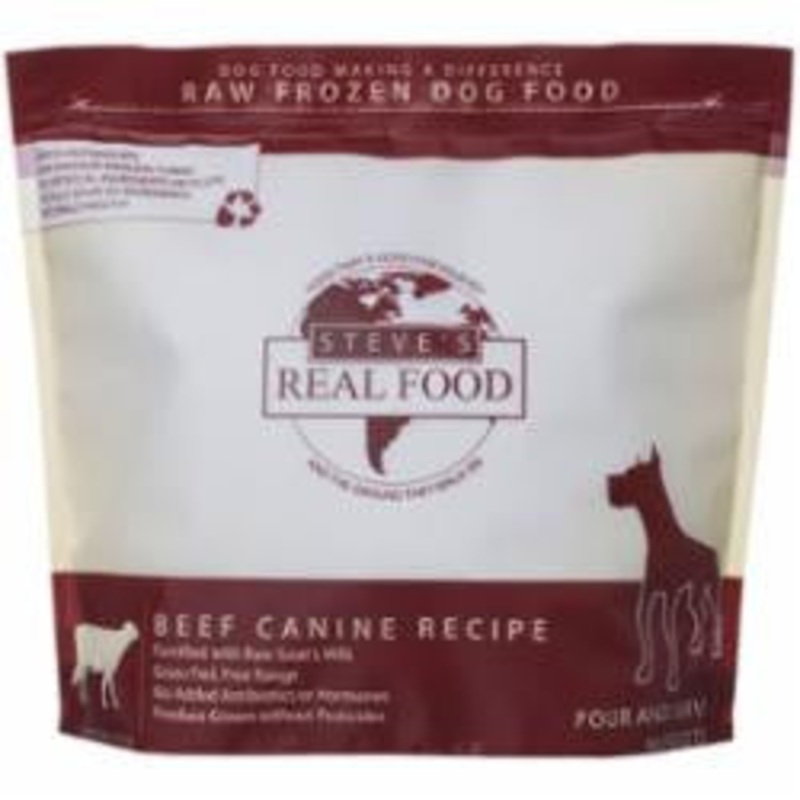 Steve's Real Food Dog Frozen Beef Nuggets 5lb !{L-x} SD-5