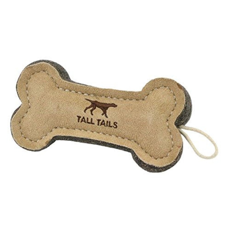 Tall Tails Dog Bone Natural Leather 6 Inches {L-x}