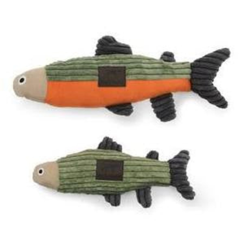 Tall Tails Dog Squeaker Fish Sage 12 Inches {L-x}(D)