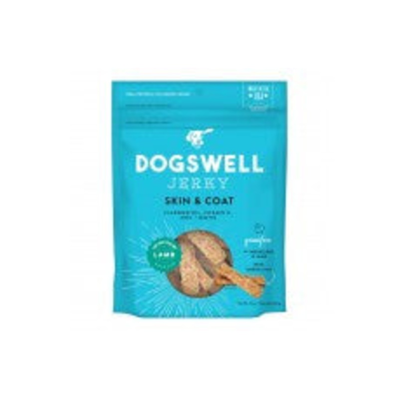 Dogswell Skin & Coat Grain Free Lamb Jerky 10z {L+1} 842224