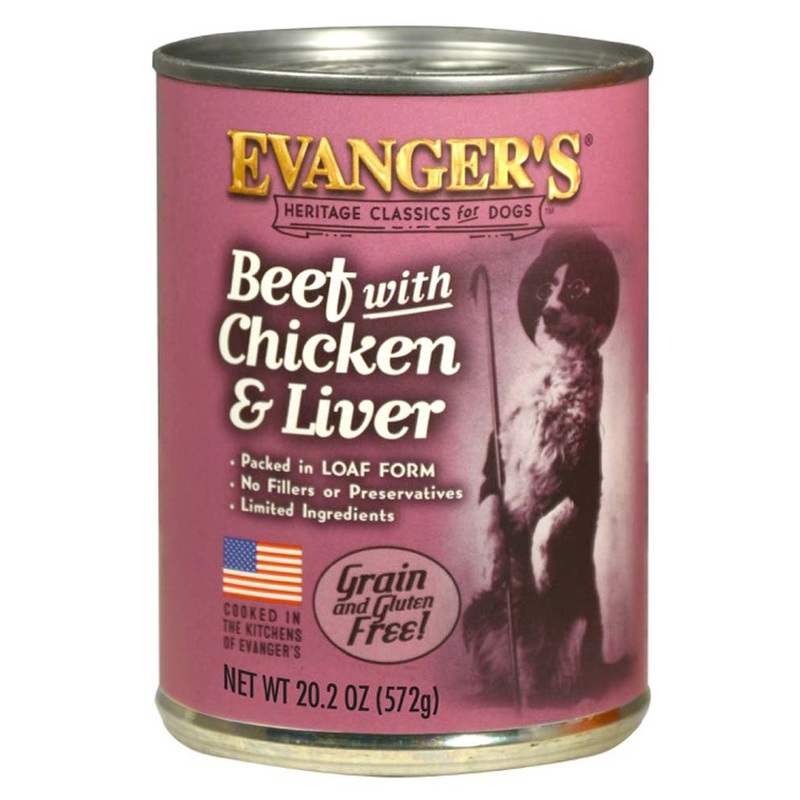 Evanger's Heritage Classic Wet Dog Food Beef, Chicken & Liver 20.2oz 12pk