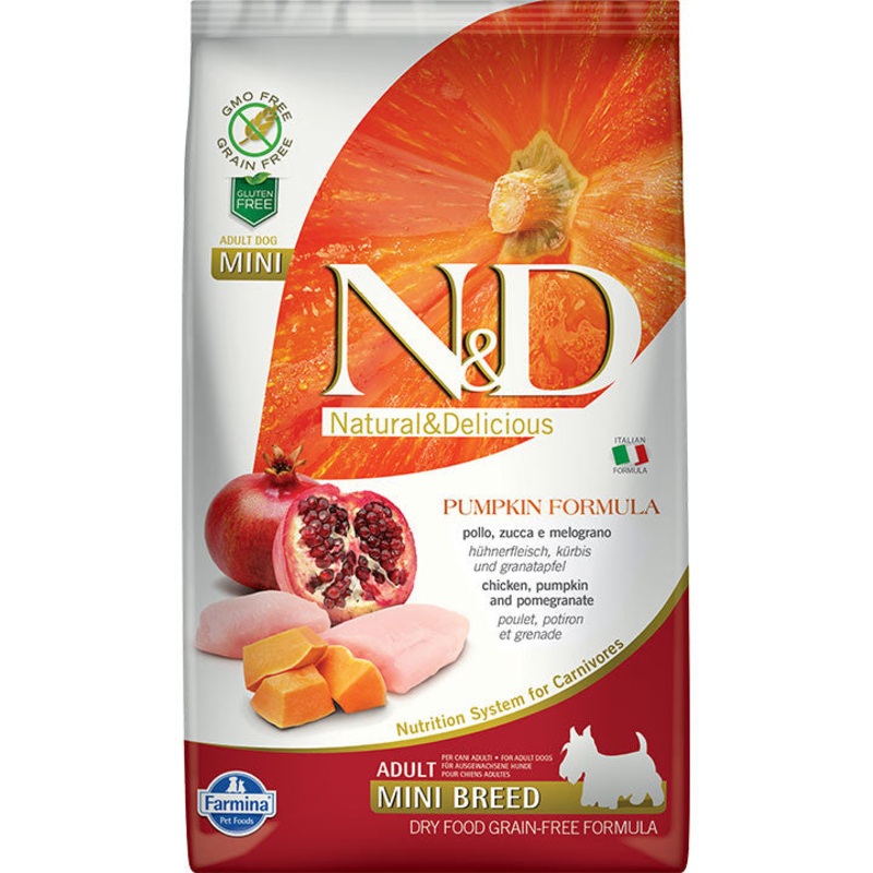 Farmina N&d Dog Pumpkin Chicken & Pomegranate Mini 15.4lb 010042 {L+1x}