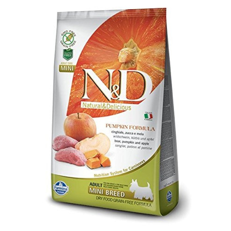 Farmina N&d Grain-free Pumpkin Boar & Apple Adult Dog Mini 5.5lb {L+1x}