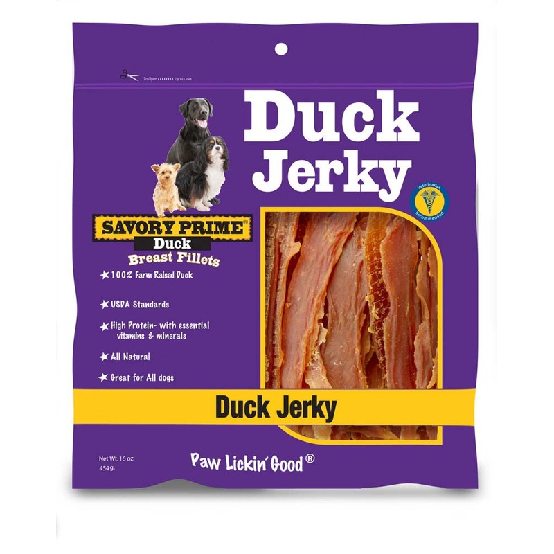 Savory Prime Natural Jerky Treats Duck 16 oz