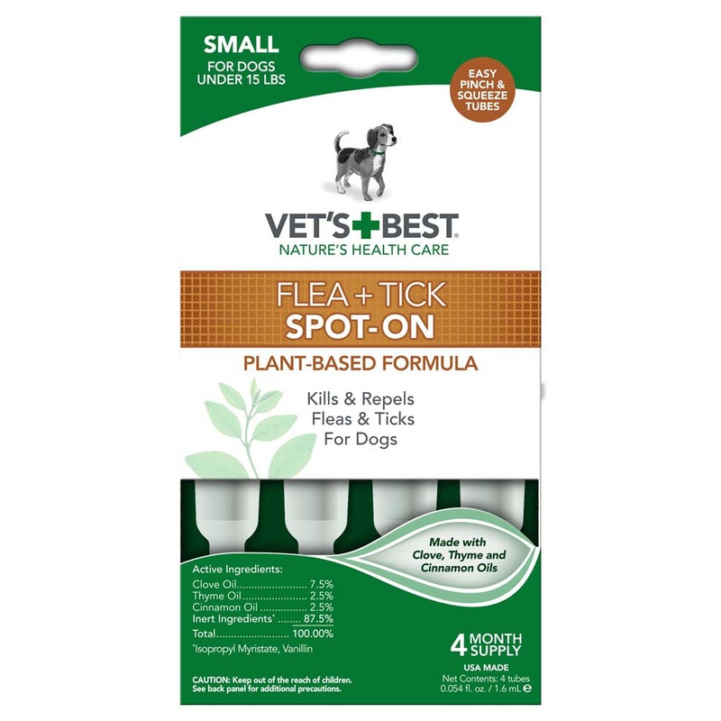 Vet's Best Flea and Tick Spot-On 1.6 ml 4 Count