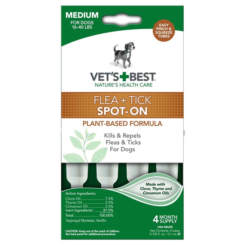 Vet's Best Flea and Tick Spot-On 3.1 ml 4 Count