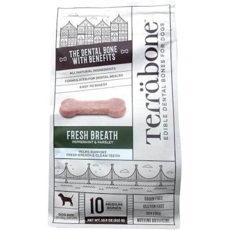 Complete Natural Nutrition Dog Terra Fresh Breath Medium 10 Count {L-x}